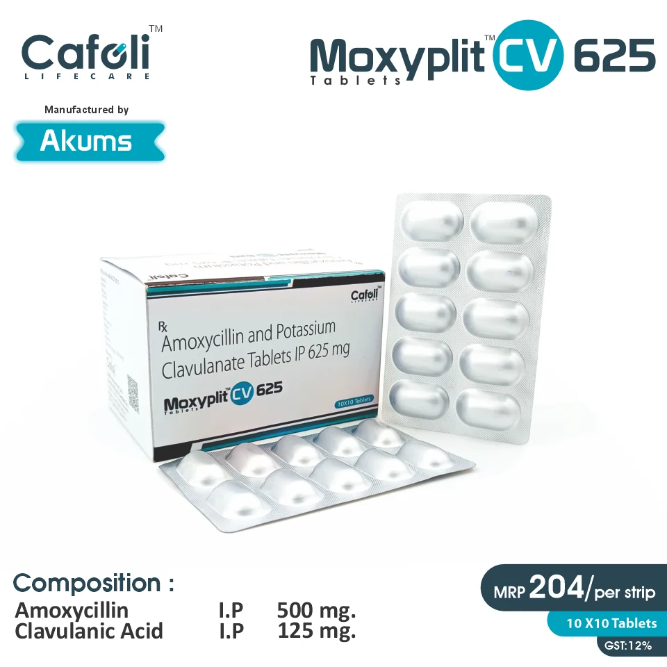 Amoxycillin (500mg) + Clavulanic Acid (125mg) Tablet at Best Price in PCD Pharma Franchise for Probiotic Support.